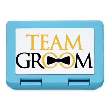 ringe team groom junggesellenabschied bachelor par - Brotdose - Saphirblau - Vorne