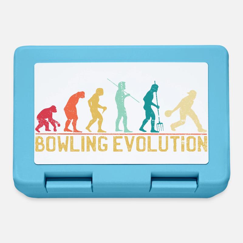 Bowlers Evolution Reise Poster - Brotdose - Saphirblau