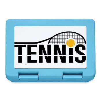 Logo tennis - Boîte à goûter - bleu saphir - Devant