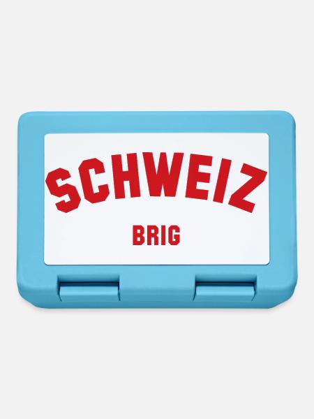 BRIG Switzerland Schweiz - Brotdose - Saphirblau