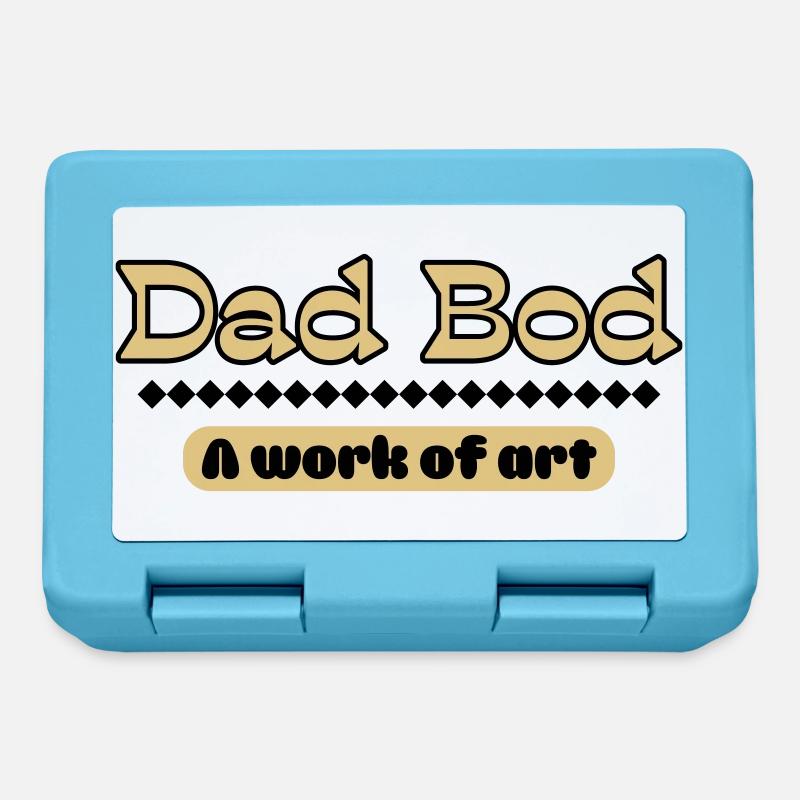 Dad Bod – Kunstvolles Statement für Väter - Brotdose - Saphirblau
