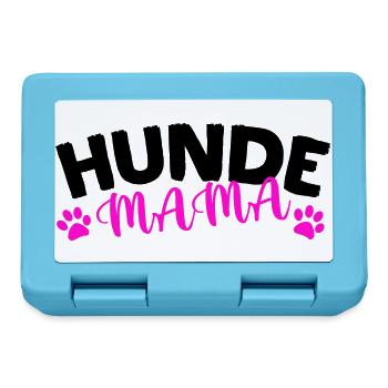 Hunde Mama - Brotdose - Saphirblau - Vorne