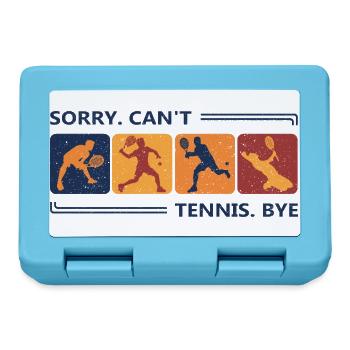 Sorry Kann Nicht Bin Tennisspielen Tennisspieler - Brotdose - Saphirblau - Vorne