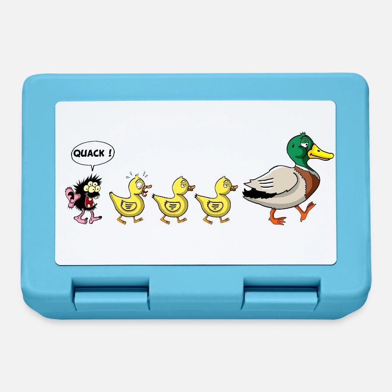 Le vilain petit canard - Boîte à goûter - bleu saphir