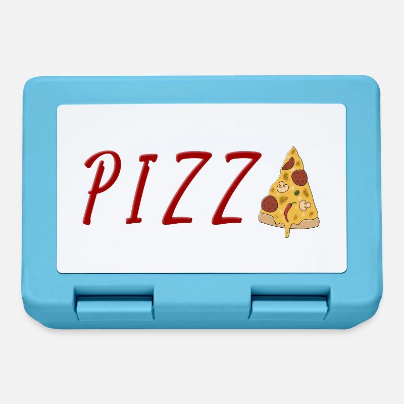 PIZZA - Brotdose - Saphirblau