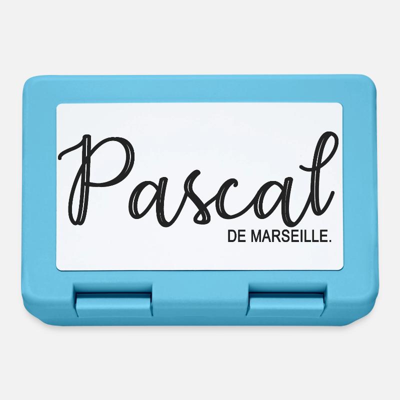 Pascal de Marseille Cadeau T shirt pascal - Boîte à goûter - bleu saphir