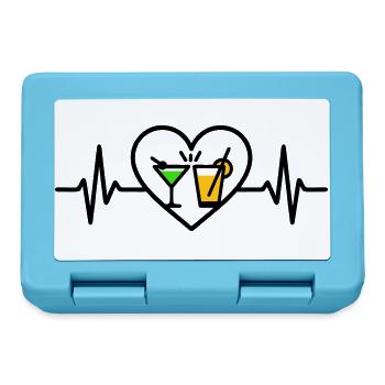 Cocktails Heart Summer Celebration Holiday - Lunchbox - sapphire blue - Front