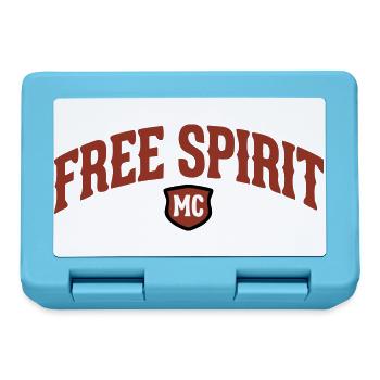 Free Spirit MC Lettering - Lunchbox - sapphire blue - Front