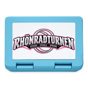 Rhönradturnen Neon Logo - Brotdose - Saphirblau - Vorne