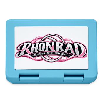 Rhönrai Sportlogo: Leidenschaft & Kraft - Brotdose - Saphirblau - Vorne
