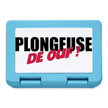 Plongeuse de ouf ! - Boîte à goûter - bleu saphir - Devant