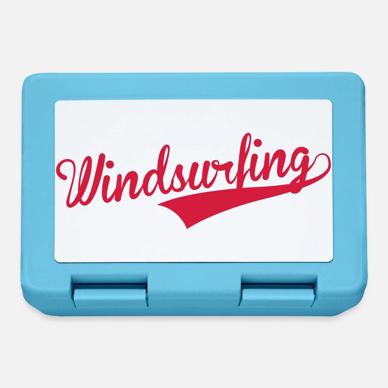 Windsurfen / Windsurfer / Windsurf / Windsurfing - Brotdose - Saphirblau