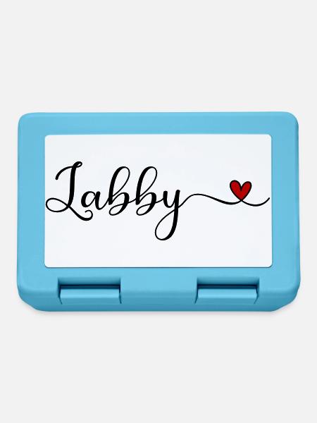 Labby-Herz - Brotdose - Saphirblau