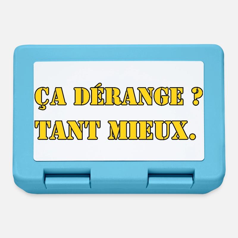 ÇA DÉRANGE ? TANT MIEUX. - Boîte à goûter - bleu saphir