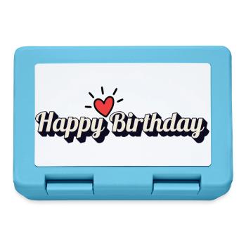 Happy Birthday - Lunchbox - sapphire blue - Front