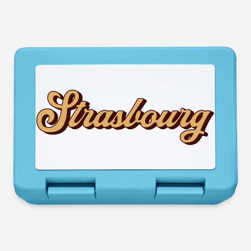 Strasbourg Script Souvenir - Brotdose - Saphirblau