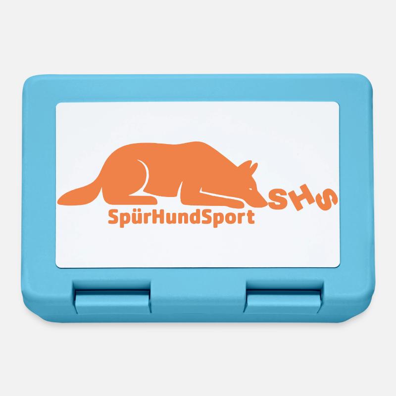 SHS Logo terrakotta - Brotdose - Saphirblau