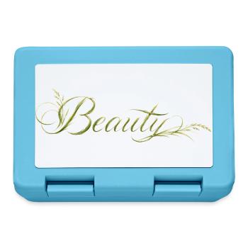Beauty Lettering Nature Design - Lunchbox - sapphire blue - Front