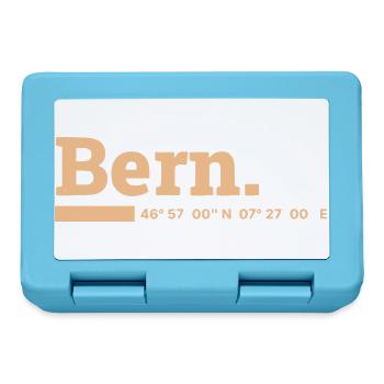 Bern Koordinaten - Brotdose - Saphirblau - Vorne