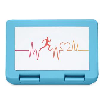 Laufen Joggen Herzschlag running - Brotdose - Saphirblau - Vorne