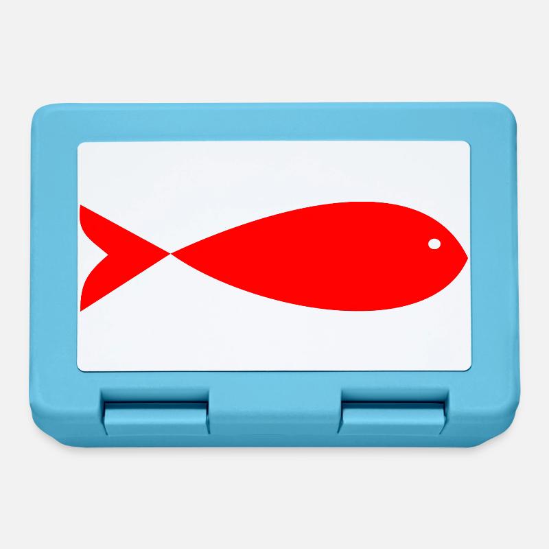 PÂQUES.POISSON. POISSON D'AVRIL. VACANCES. ETE - Boîte à goûter - bleu saphir