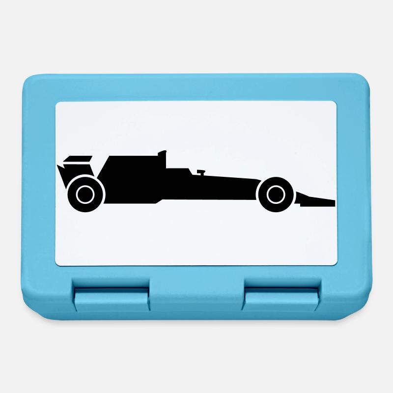 Voiture de course - Boîte à goûter - bleu saphir