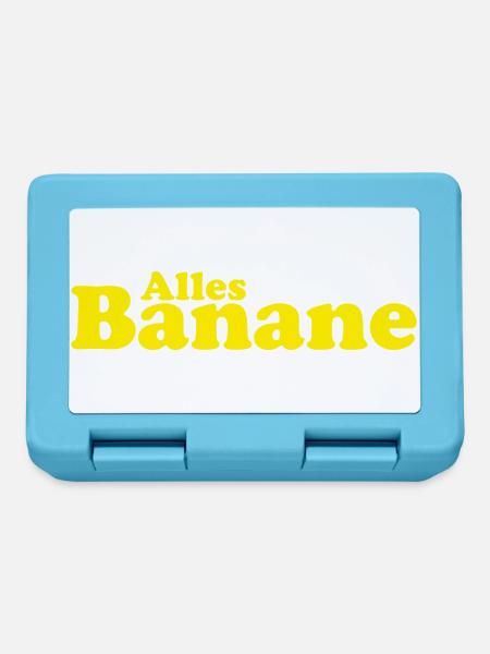 Alles Banane - Brotdose - Saphirblau