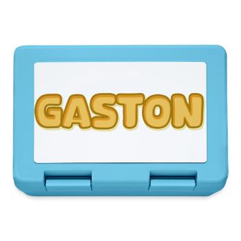 Vorname Gaston - Brotdose - Saphirblau - Vorne