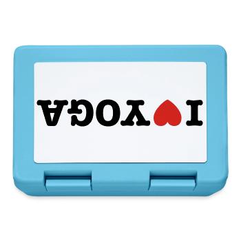 I love yoga - Lunchbox - sapphire blue - Front