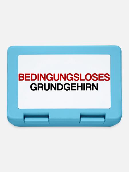 Bedingungsloses Grundgehirn - Brotdose - Saphirblau