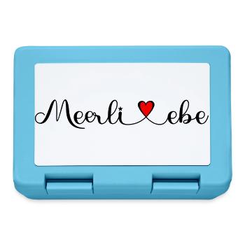 Meerliebe - Geschenke für Freunde und Familie - Brotdose - Saphirblau - Vorne