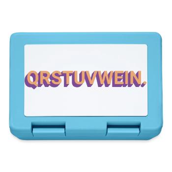 Alphabet-Wein - Brotdose - Saphirblau - Vorne