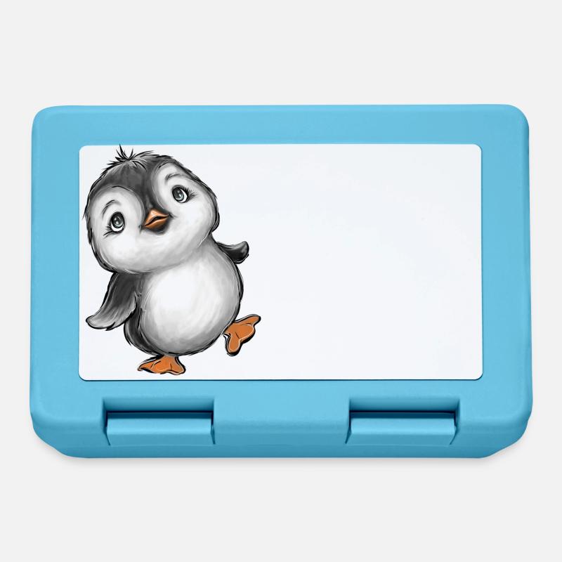 penguin - Lunchbox - sapphire blue