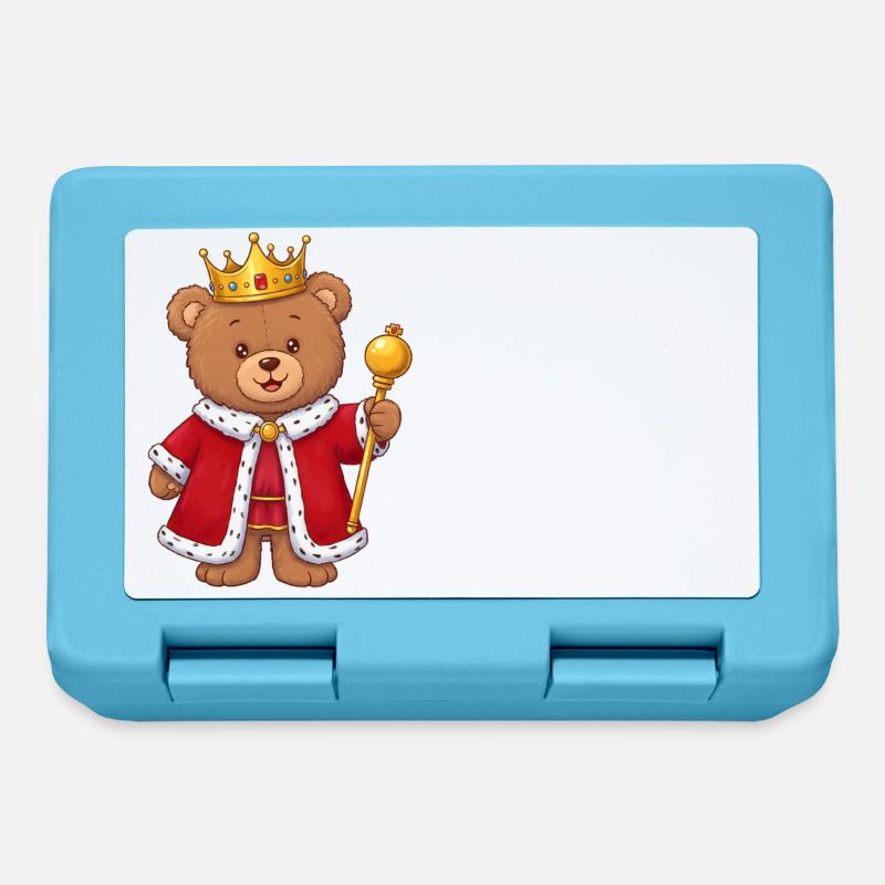 Teddy Bear King - Lunchbox - sapphire blue