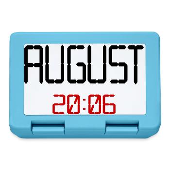 August 2006, 20. Geburtstag - Brotdose - Saphirblau - Vorne