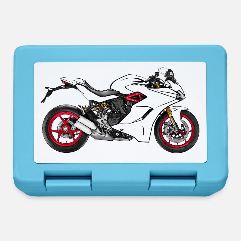 motorcycle - Lunchbox - sapphire blue