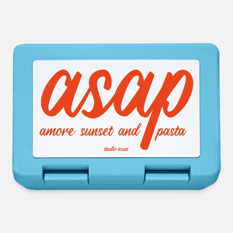 ASAP - Amore Coucher de soleil et pâtes - Boîte à goûter - bleu saphir