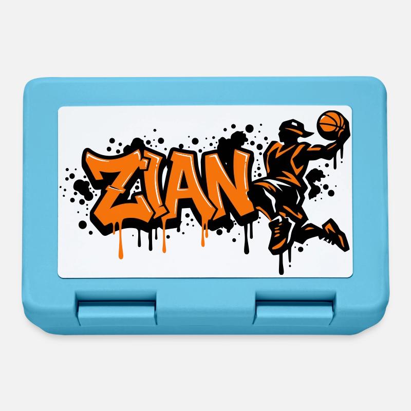 Zian Graffiti Dunk Orange - Boîte à goûter - bleu saphir