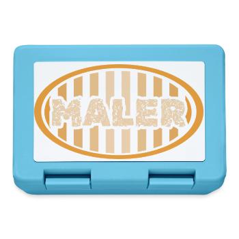 Maler - Brotdose - Saphirblau - Vorne