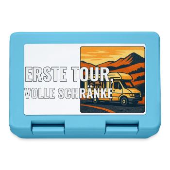 Erste Wohnmobilreise Geschenk für Anfänger - Brotdose - Saphirblau - Vorne