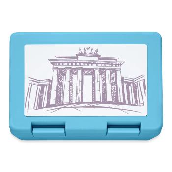 Berlin Brandenburger Tor – Symbolträchtiges Stadtd - Brotdose - Saphirblau - Vorne