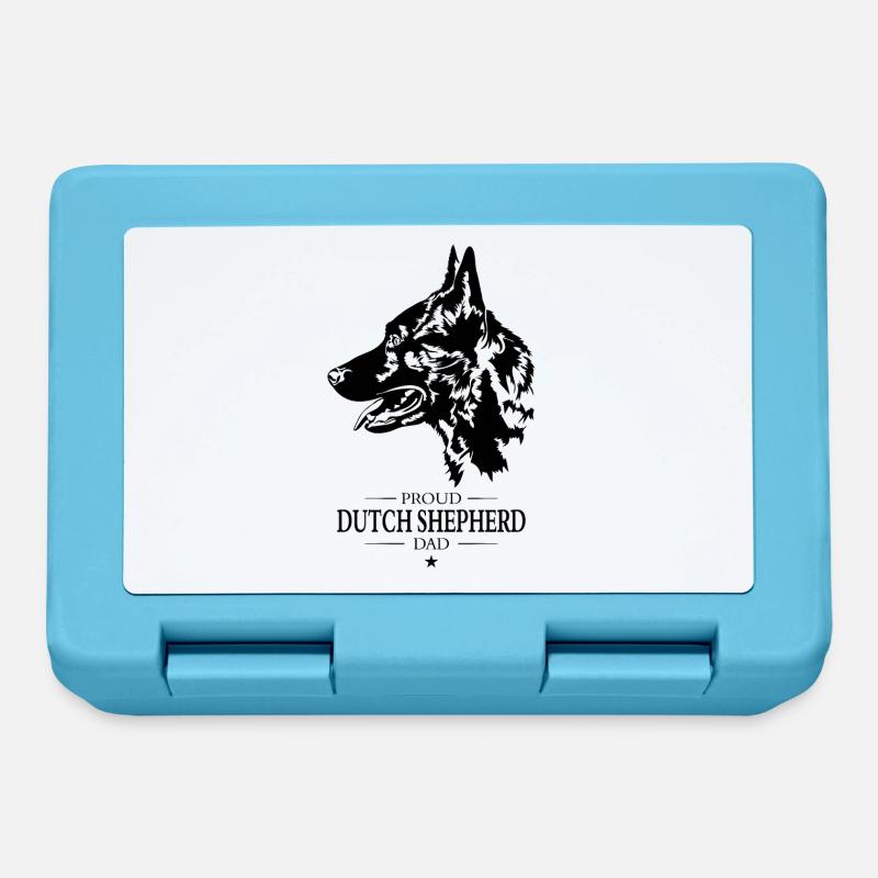 Dutch Shepherd Dad Hunde Hund Wilsigns - Brotdose - Saphirblau