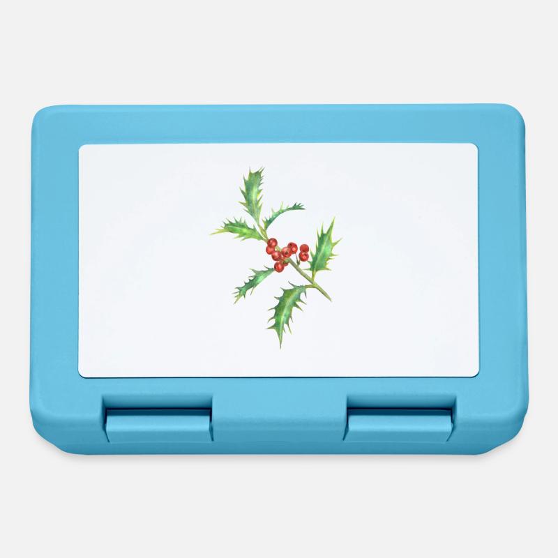Houx - Boîte à goûter - bleu saphir
