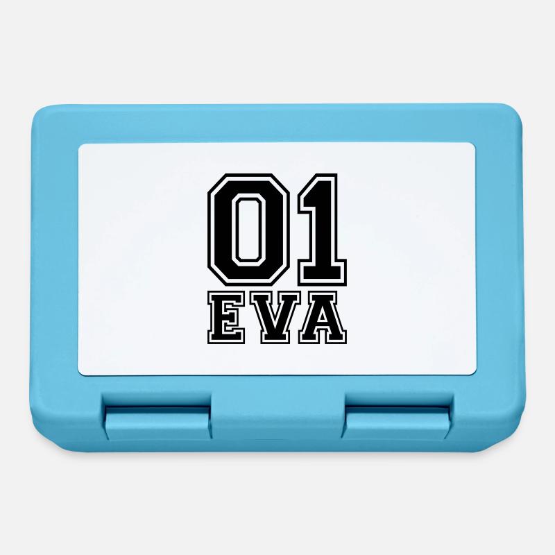 Eva - Name - Brotdose - Saphirblau