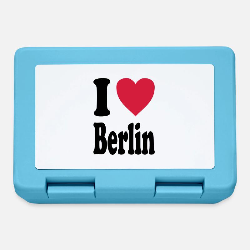 J'adore Berlin - Boîte à goûter - bleu saphir