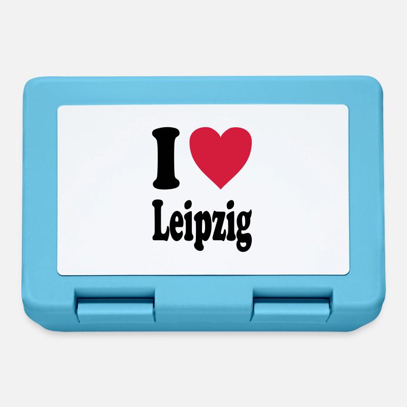 I love Leipzig - Lunchbox - sapphire blue