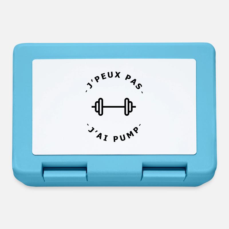 J'peux pas j'ai Pump - Boîte à goûter - bleu saphir