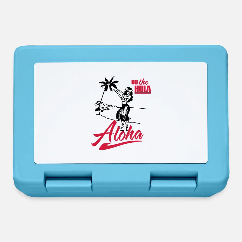 Aloha - do the Hula - Brotdose - Saphirblau