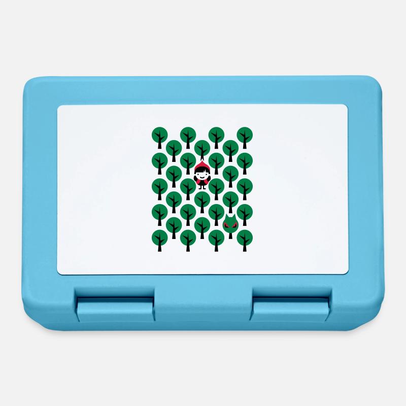 Fairytale - Märchen - Rotkäppchen - Wolf - Grafik - Brotdose - Saphirblau