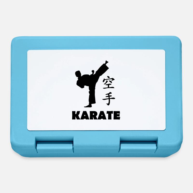 karate - Brotdose - Saphirblau